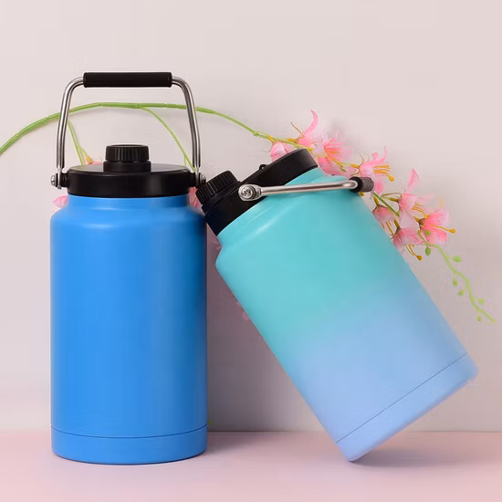 Water Bottle Portable Manufacturing Hot Cold Fitness Stainless Steel Gym Insulated Camping Cooler Water Jug