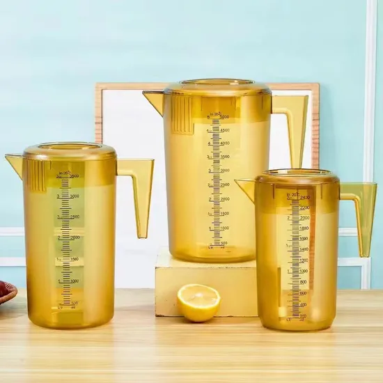 High Quality Colorful PC Plastic Pitcher Jug Set 