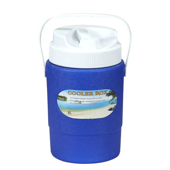 1L Insulated PU Form New Design Plastic Small Capacity Ice Cooler Jug for Outdoor Picnic Hiking Camping 