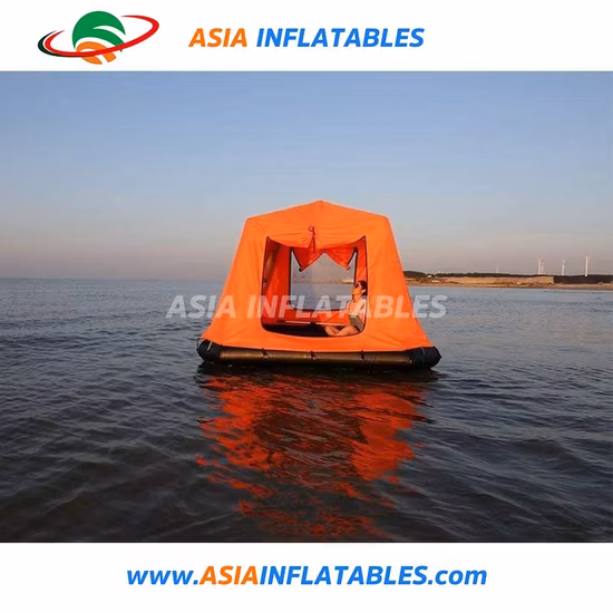 PVC Shoal Family Outdoor Inflatable Floating Camping Water Raft Tent