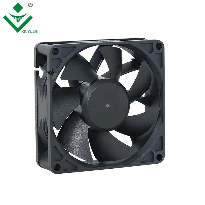 Shenzhen Xinyujie Mini Axial Fan 80X80X25 Ball Bearing IP67 Cooler Fan