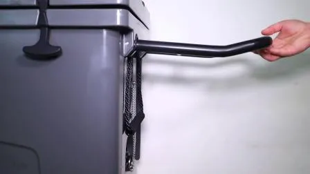 Rotomolded Ice Cooler Box with Wheel and Trolley 