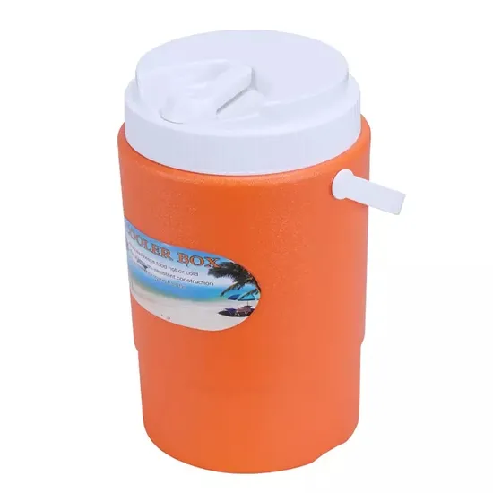 3L Good Quality Waterproof PE Outdoor Easy Carry Orange Color PU Foam Water Cooler Jug with Handle for Camping 